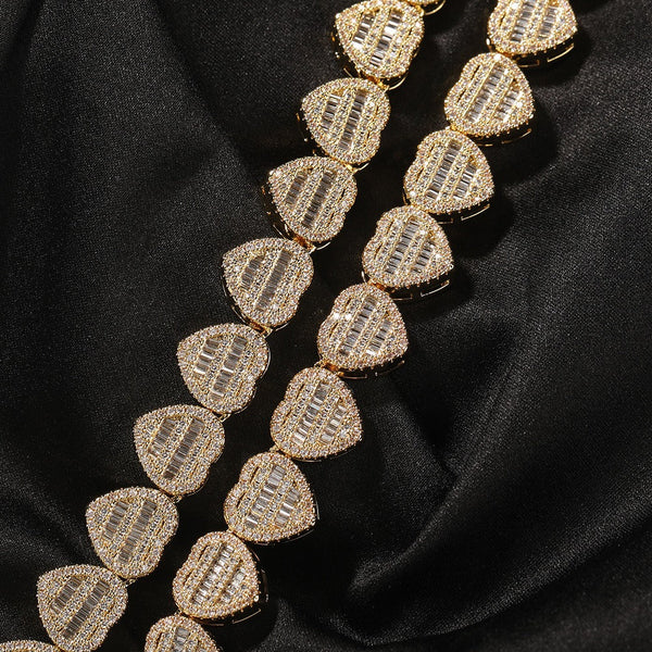 Veile Studios Heart Shaped Love Necklace Set With Zircon Personalised Fashion Design Necklaces & Pendants