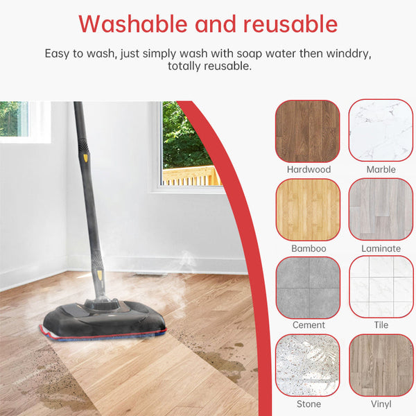 Greesuit Microfiber Steam , Compatible With Mcculloch Mc1375/Mc1385, Replace A1375 100/101. Mop Pads