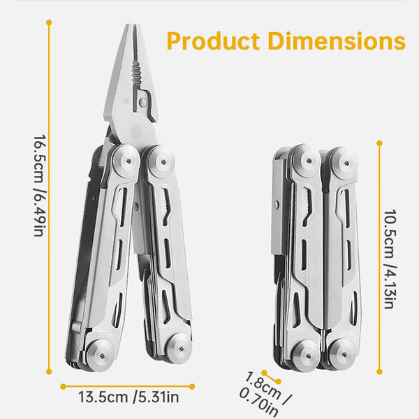 12 In Multitool Pliers With Professional Survival Gear For Camping Hunting Fishing | Perfect Gifts Men Multi Tools