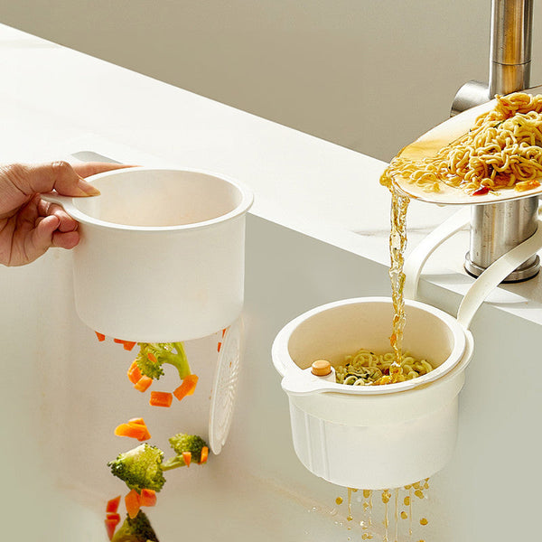 Hanging Sink Drain Basket For Kitchen Food Waste Separator Filter & Fruit Washing Strainer Colanders Strainers & Sifters