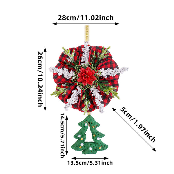 Christmas Wreath Door And Window Decorations Seasonal Decorations