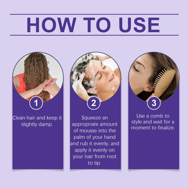 Curls Volumizing And Styling Mousse Shine Confident Soft Elastic Curling Straightening & Curling Irons