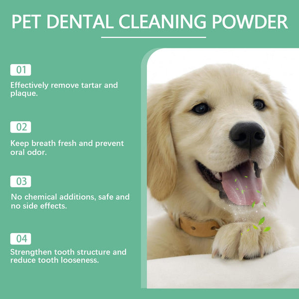 Yegbong Tooth Cleaning Powder For Dogs A Gentle Formula Freshen Breath And Protect Pet Oral Health Dog Grooming