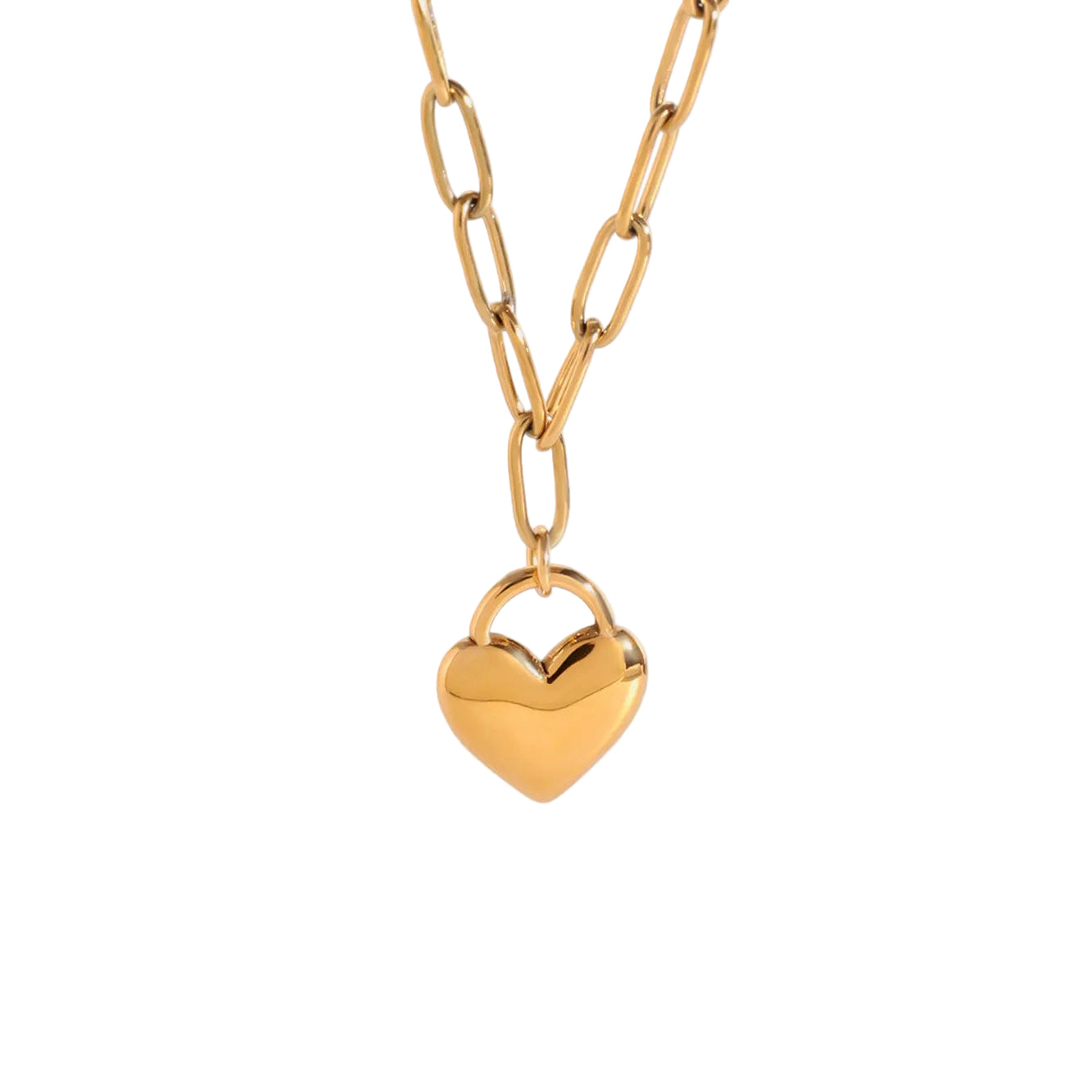 Stainless Steel Heart Pendant Necklace For Women Light Luxury Niche Simple Titanium Necklaces & Pendants