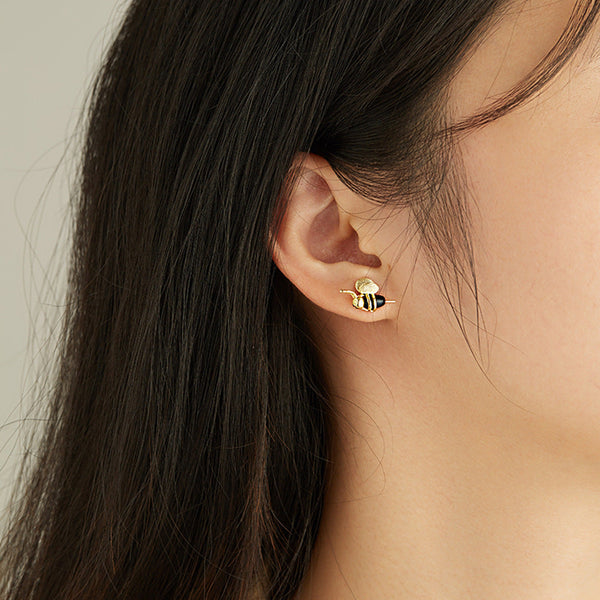 Veile Studios Honey Drop Asymmetric Sterling Silver Fashionable Commuter Style Earrings