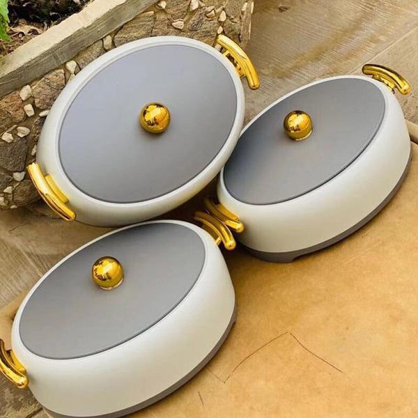 Food Warmer Container Egg Shaped High Footed Insulated Box 2L 2.5L 3L Countertop Food Warmers