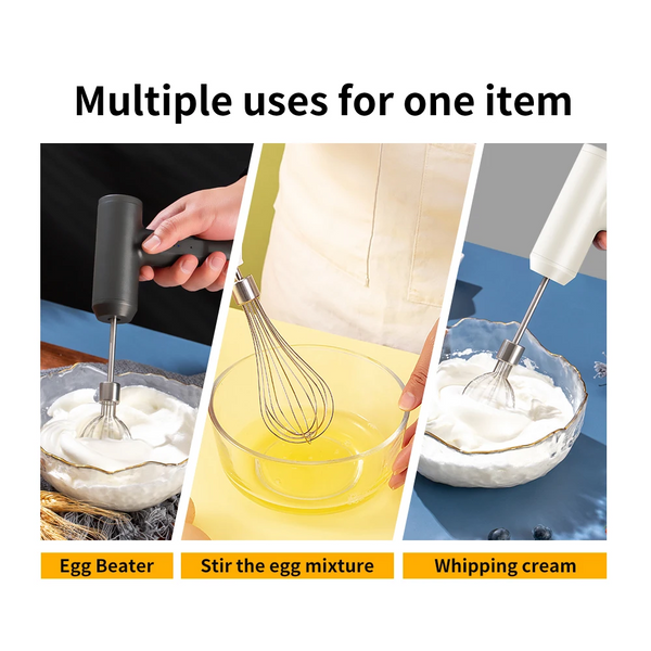 Wireless Electric Food Mixer 3 Speeds Automatic Whisk Butter Egg Beater Baking Cake Cream Whipper Kitchen Hand Blender Countertop Mixers