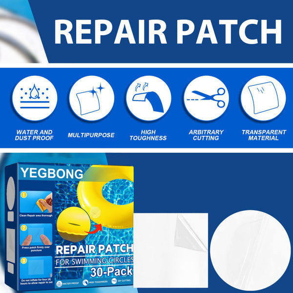 Swimming Ring Repair Kit Self Adhesive Lining Patch Inflatable Pontoon Waterproof Seal Inflatable & Kid Pools