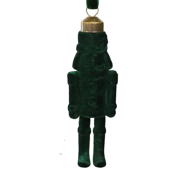 Santa Claus Velvet Nutcracker Ornament Christmas Fabric Tree Decorations Seasonal Decorations