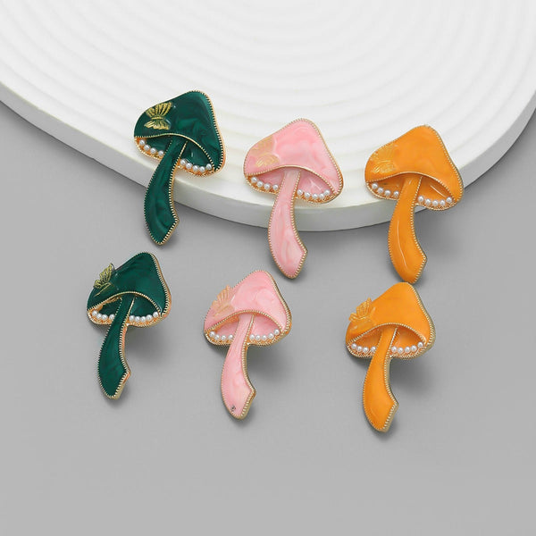 Veile Studios Female Fashion Mushroom For Women In Jewellery And Accessories Earrings