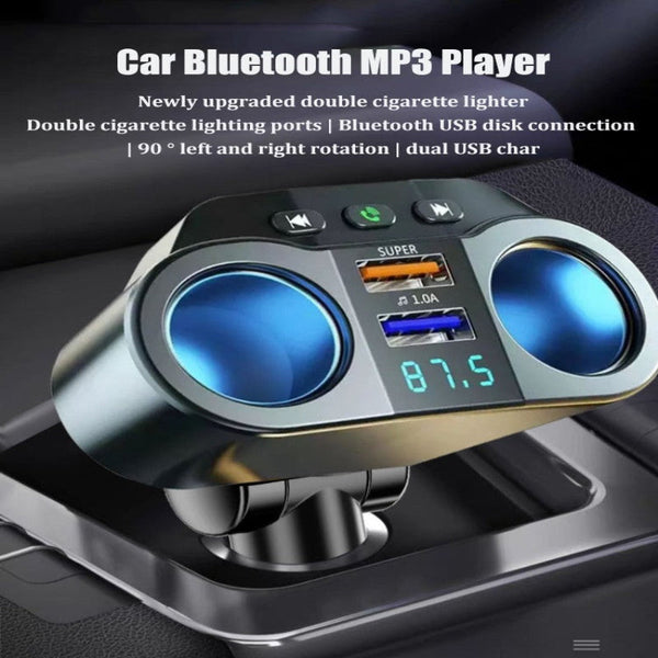 Kc 01 With One To Two Usb Ports Intelligent Digital Display Qc3.0 Fast Charging Multifunctional Cigarette Lighter Chargers & Cradles