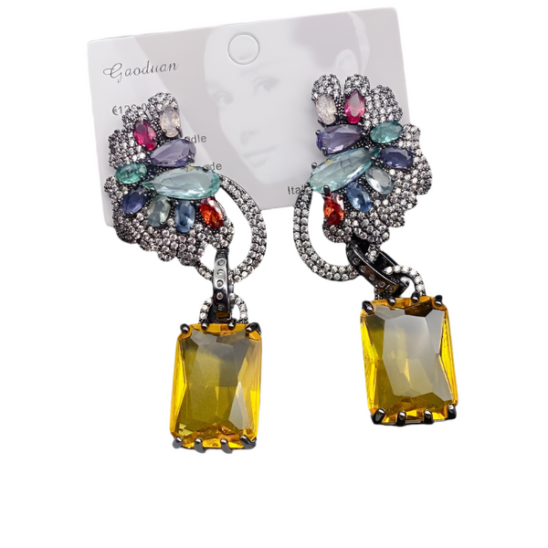 Veile Studios Zircon Precision Micro Inlaid Advanced Colour Matching Versatile Fashion Earrings