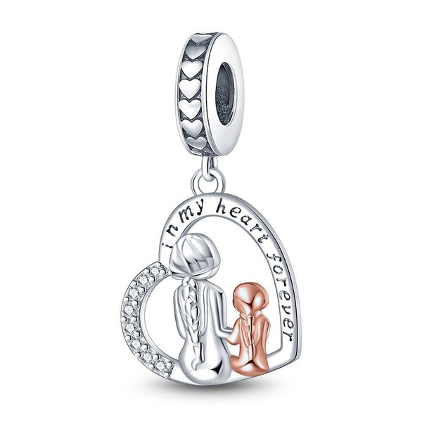 Veile Studios Mother's Day Heart Shaped Pendant For Birthday Gift Diy Jewelry Accessories Necklaces & Pendants