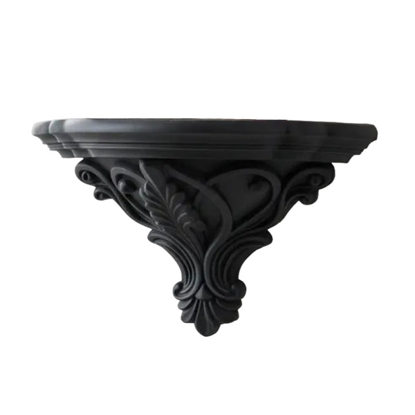 3D Printed Art Nouveau Corner Shelf Decorative Stand Black Display Stands