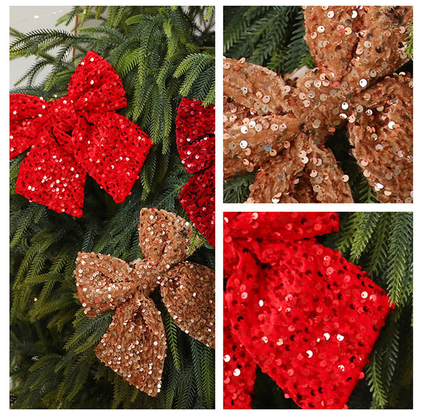 Christmas Butterfly Decoration Ornament Glitter Window Hanging Seasonal Decorations