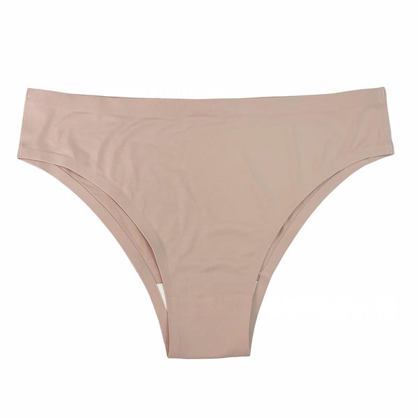 Foreign Trade Ice Silk Underwear Cotton Crotch Low Waist Leopard Print  Plus Size Seamless Panties
