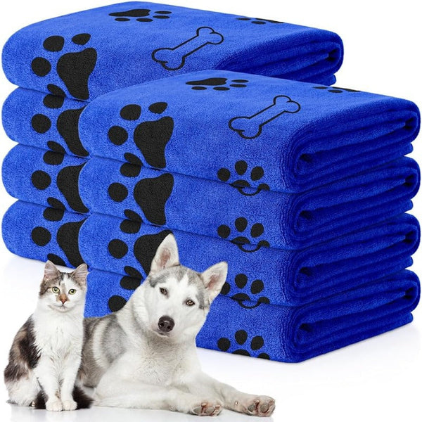 Pet Bath Towel Quick Drying And Absorbent For Dogs Cats Soft Supplies Dog Grooming
