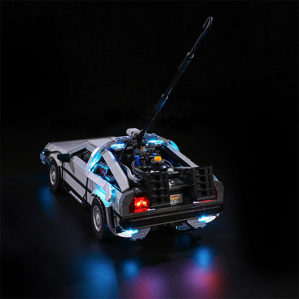 Compatible With Lego 10300 Back To The Future Time Machine Led Lighting Mechanical Assembly Toy Models Building Blocks