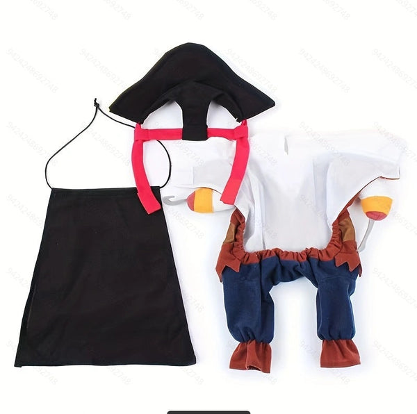 Pet Pirate Transformation Dog Clothes Set Teddy Halloween Christmas Costumes Dog Clothing & Shoes