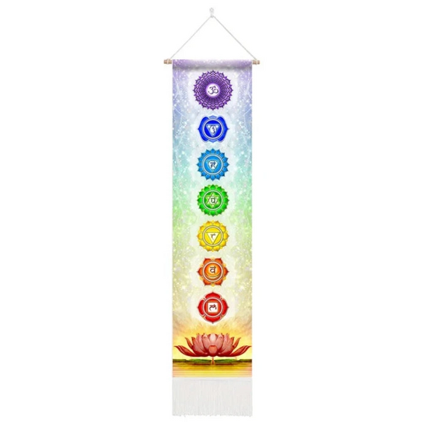 Seven Chakra Tapestry Hippie Mandala Chakras Wall Hanging Fabric Yoga Meditation For Spiritual Room Decor Tapestries
