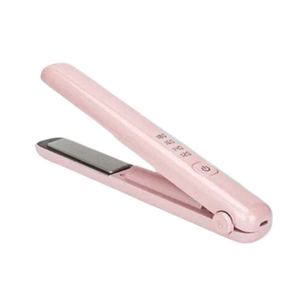 Usb Rechargeable Portable Mini Wireless Curling Iron Hair Straightener Dual Purpose Rollers & Curlers