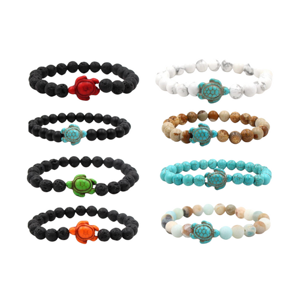 Veile Studios Bracelet With Natural Stone Beads And Sea Charms For Fashion Jewellery Bracelets