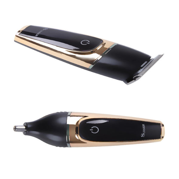 3 In 1 Electric Shaver Rechargeable Nose Hair Trimmer Razor For Men Gold Men's Shavers