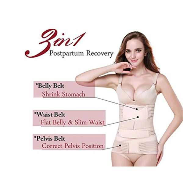 3 In 1 Postpartum Support Recovery Bellywaistpelvis Belt Shapewear