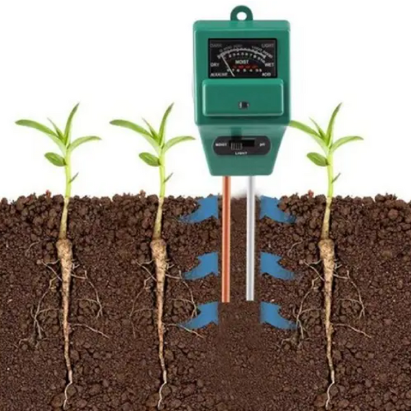 Moisture & pH Meters 3 In 1 Soil Tester Detector Deep Green