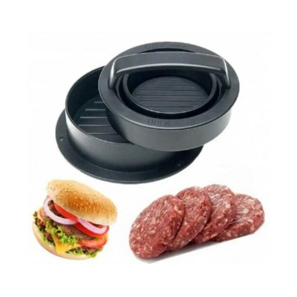 3 In 1 Stuffed Burger Press Black Burger Presses