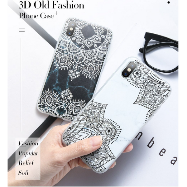 3 Pcs Diagonal Lace Matte Semi Transparent Tpu Marble Phone Case For Huawei P20 Lite / Nova 3E Cases Covers & Skins