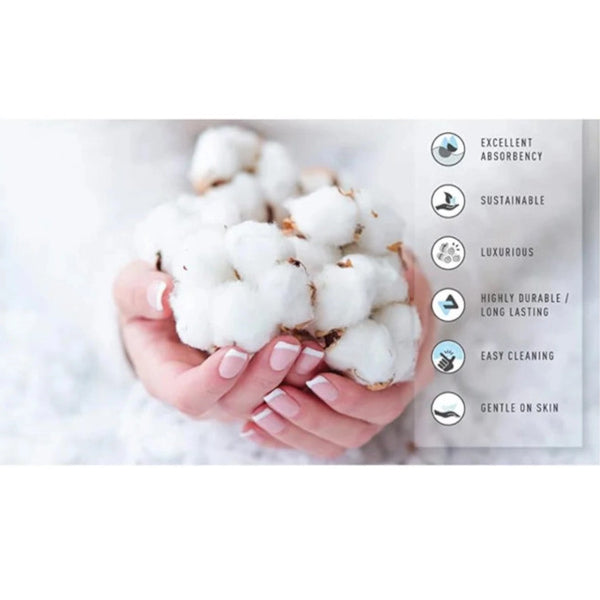 3 Piece Towel Sets Bath Face Hand White Towels & Washcloths