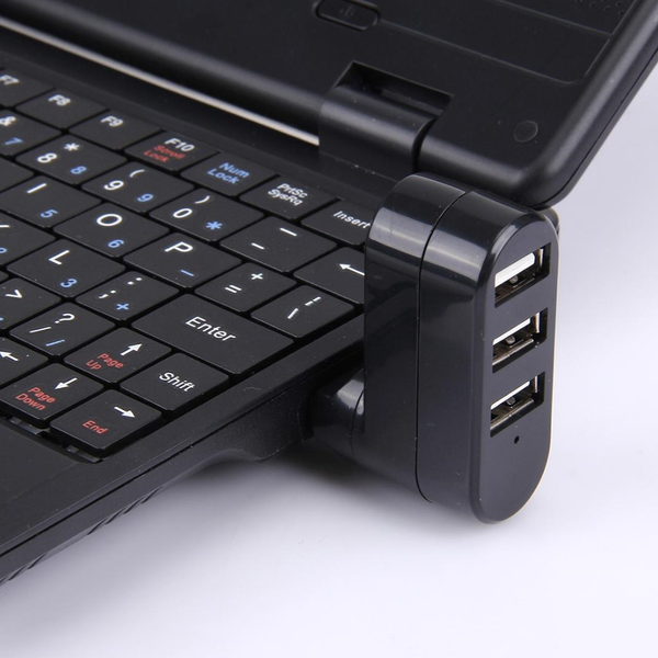 3 Port Usb 2.0 Hub With 180A Rotation White Usb Cables Hubs & Adapters