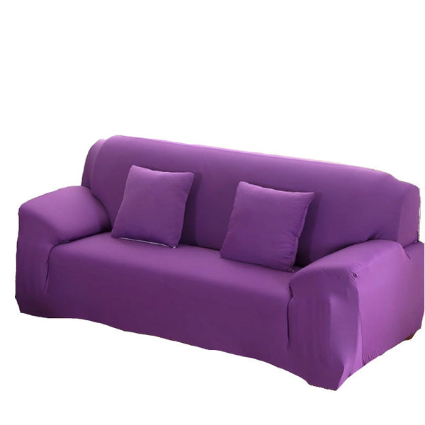3 Seater High Stretch Sofa Cover Couch Lounge Protector Solid Colours Slipcovers