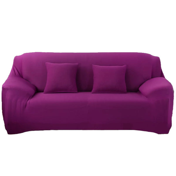 3 Seater High Stretch Sofa Cover Couch Lounge Protector Solid Colours Slipcovers