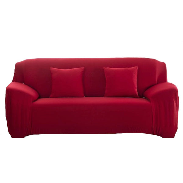 3 Seater High Stretch Sofa Cover Couch Lounge Protector Solid Colours Slipcovers