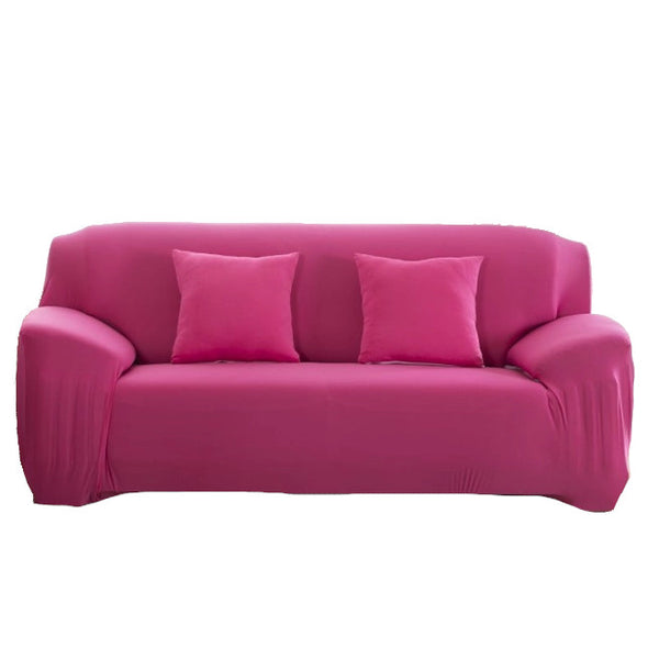 3 Seater High Stretch Sofa Cover Couch Lounge Protector Solid Colours Slipcovers
