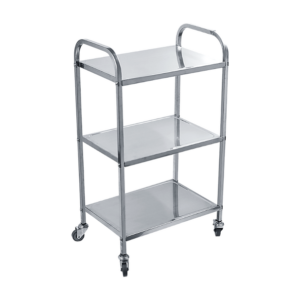 Randy & Travis Machinery 3 Tiers Food Trolley Cart Stainless Steel Utility Kitchen Dining Service Kitchen Carts