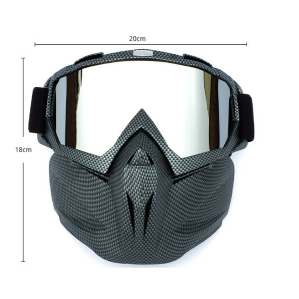 Serpentine Frame Mercury Tablet Full Face Snow Goggles With Mirror Lens Ultimate Protection And Comfort Goggles & Sunglasses