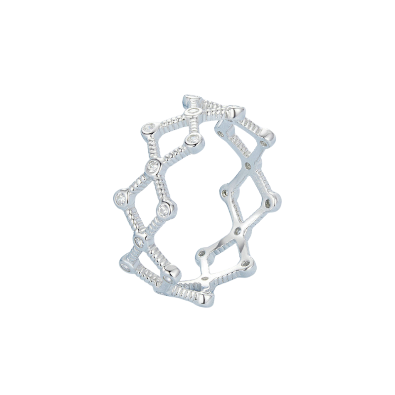 Veile Studios Silver Charm New Line High Grade Rhythm Ring American Fashion Style S925 Pure Jewelry Rings