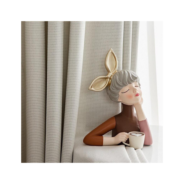 200 Centimetre Beige Modern Waffle Plaid Curtain For Living Room Bedroom Dining Balcony Curtains & Drapes