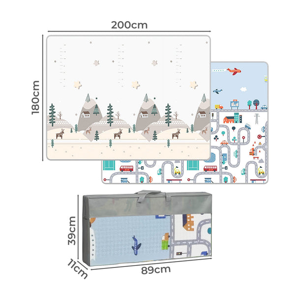 Bopeep Kids Play Mat Little One Crawling Pad City Road Playmats & Jigsaw Mats