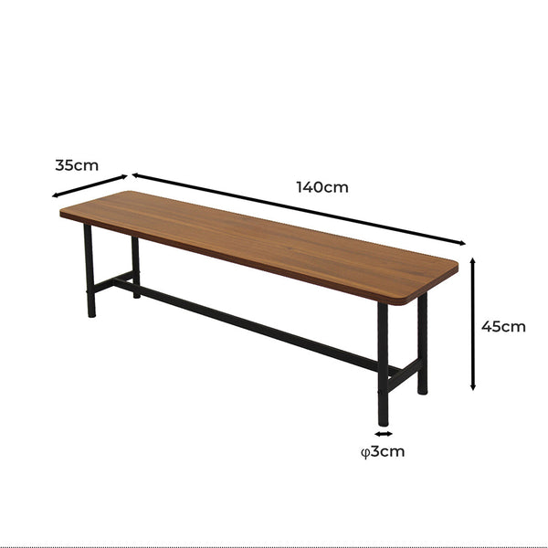 Levede 1X Bench 2 3 Seater140cm Dining Chairs