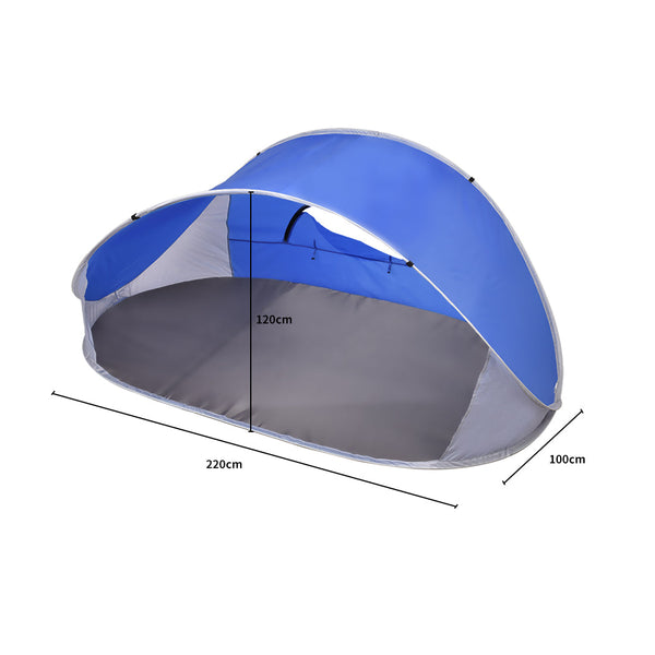 Mountview Pop Up Tent Camping Beach Blue Pop Up Beach Tents