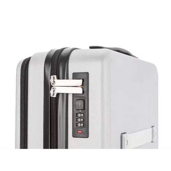 Elosung Dark Blue Mini 16 Inch Password Protected Abs Storage And Carry On Luggage Box | Front Opening Cosmetic Organizer Lightweight 1.46Kg Travel Ca