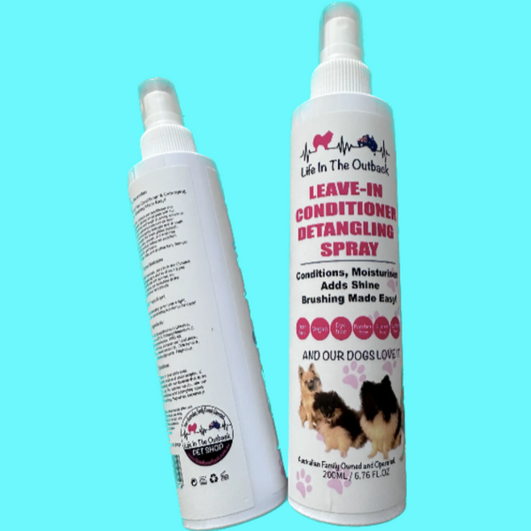 Life In The Outback 1X Leave Conditioner Detangling Spray Dog Grooming