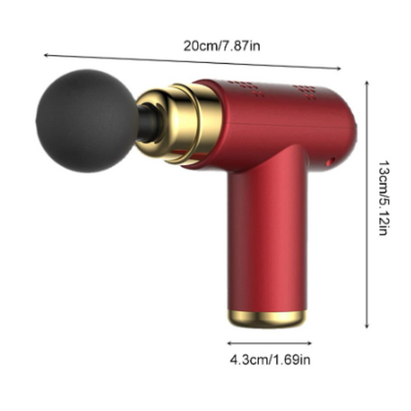 Mini Massage Gun Pistol Facial Massager For Body Neck Deep Tissue Muscle Relaxation Gout Pain Relief Massagers