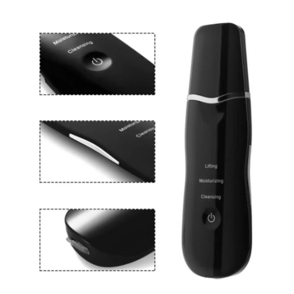 Ultrasonic Ion Deep Clean Skin Scrubber Pore Cleaner Exfoliating Blackhead Remover Rechargeable Facial Cleansing Devices