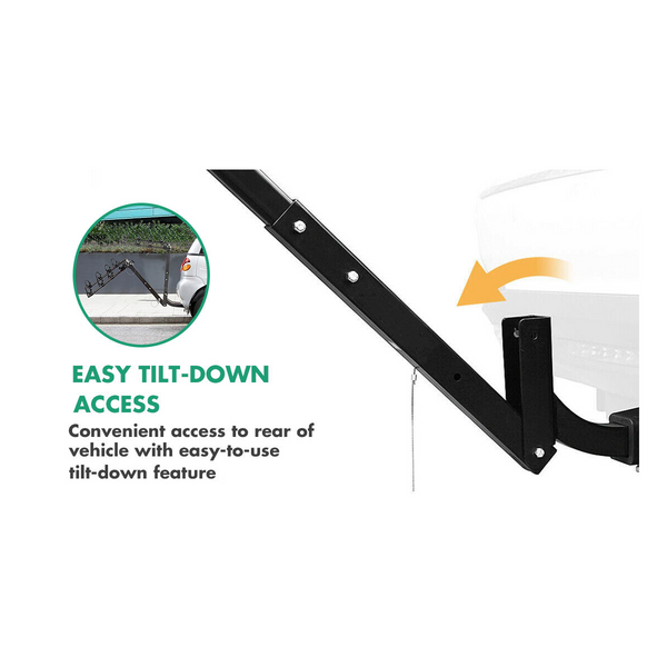 3 Bike Rack Bicycle Car Rear Carrier 2" Steel Foldable Hitch Mount Towbar Carrier & Pannier Racks