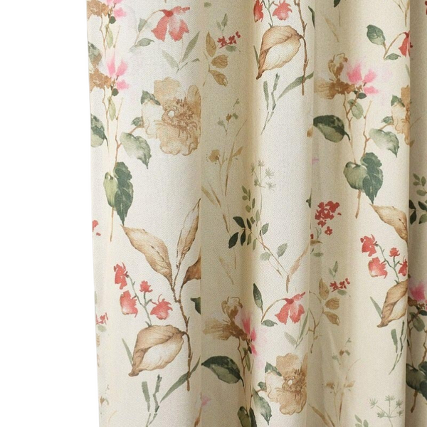 500Cm Beige Flower Design Modern Luxury Retro Style Curtain For Decor Curtains & Drapes
